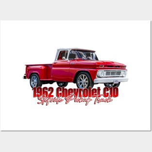 1962 Chevrolet C10 Stepside Pickup Truck Posters and Art